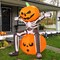 GOOSH Halloween Inflatable 5FT Skull Skeleton Pumpkin Head with Built-in LEDs